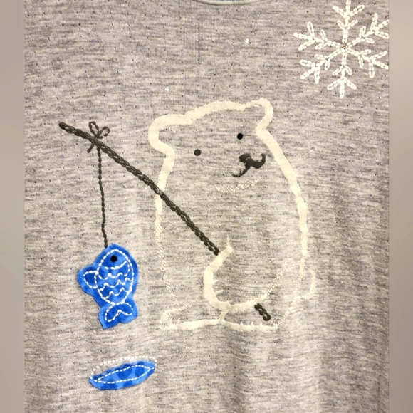 HUE Polarbear PJ top and bottoms - M - Picture 1 of 4